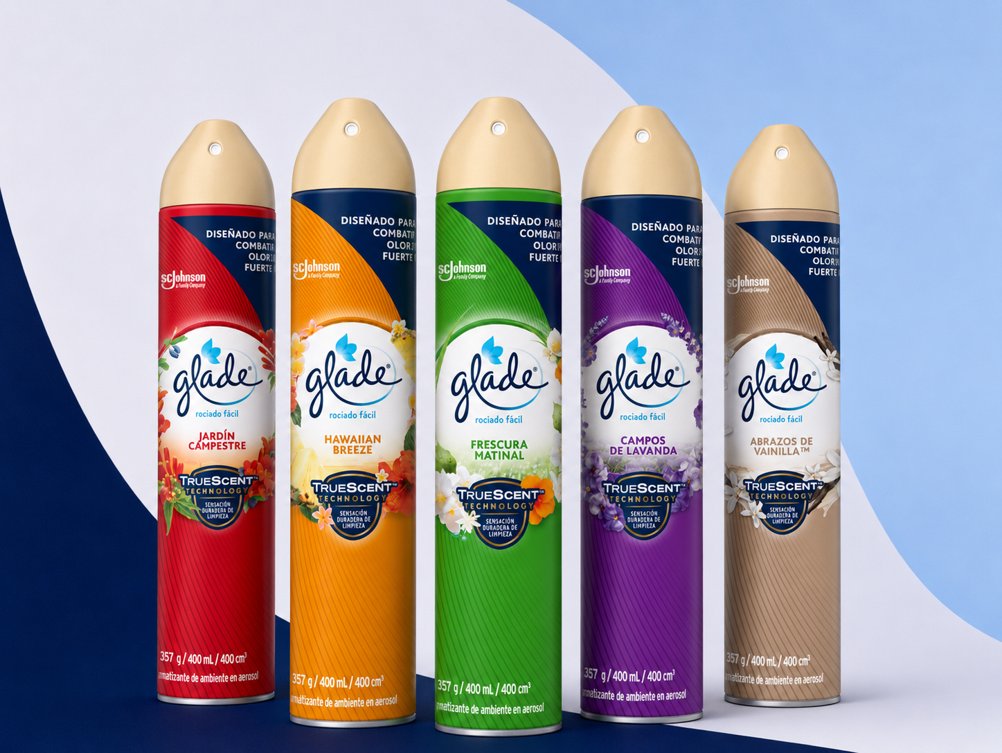 Aromatizante Glade 400 ml para ambientación institucional