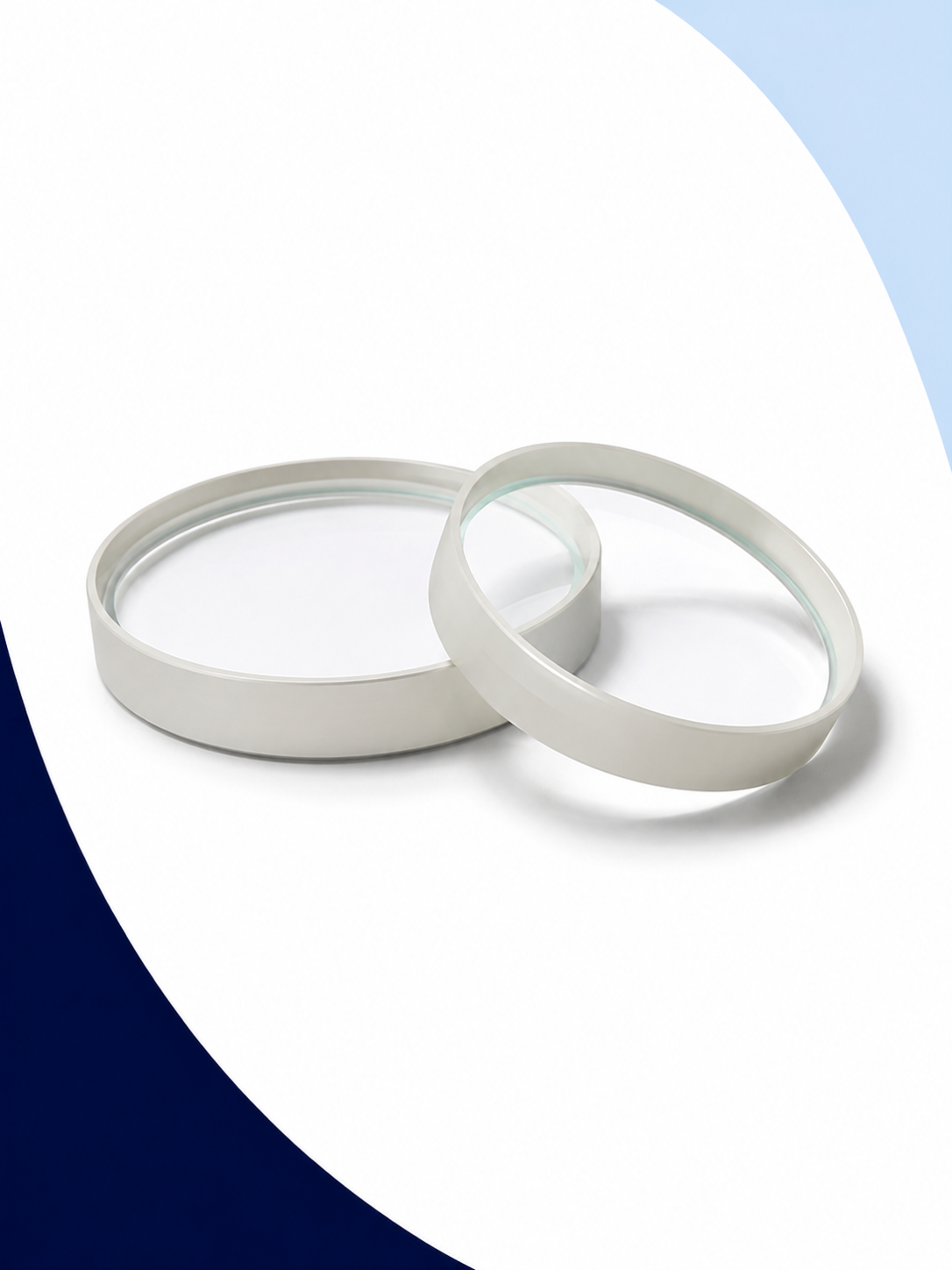 Cristal de borosilicato para visor de flujo alta resistencia térmica y química