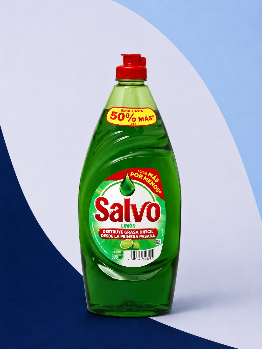 Detergente líquido Salvo 900 ml para ropa e industria